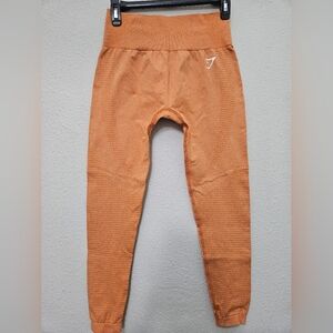 Gymshark medium vital seamless 2.0 orange leggings ankle stretch compression